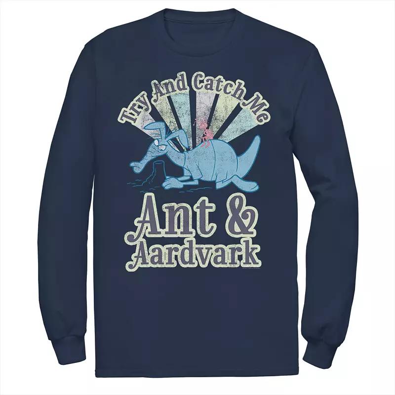 Men's Pink Panther Ant And Aardvark Try And Catch Me Long Sleeve Graphic Tee,  Product Image