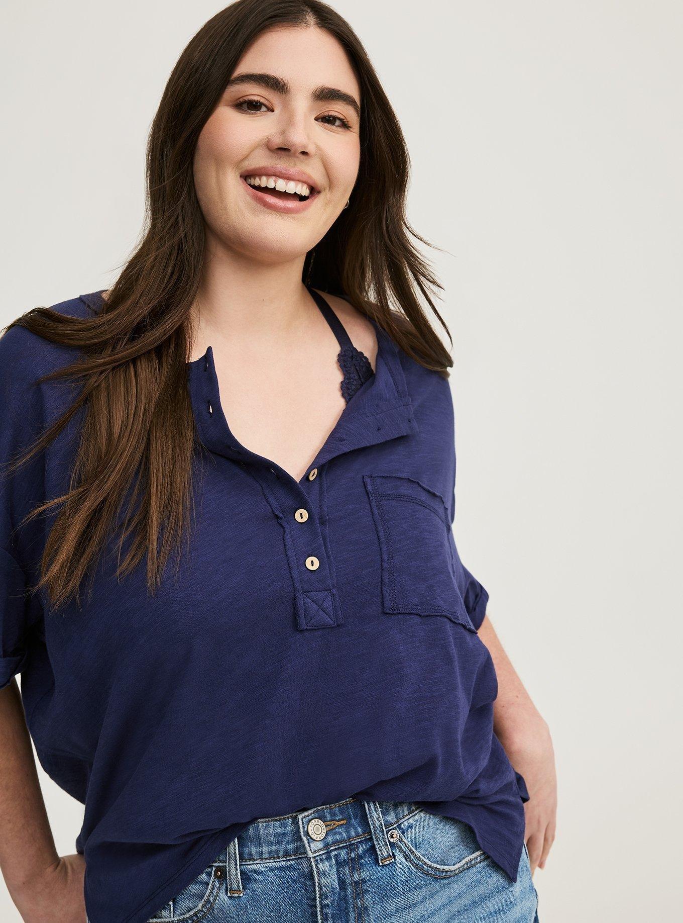 V-Neck Heritage Slub Henley Product Image