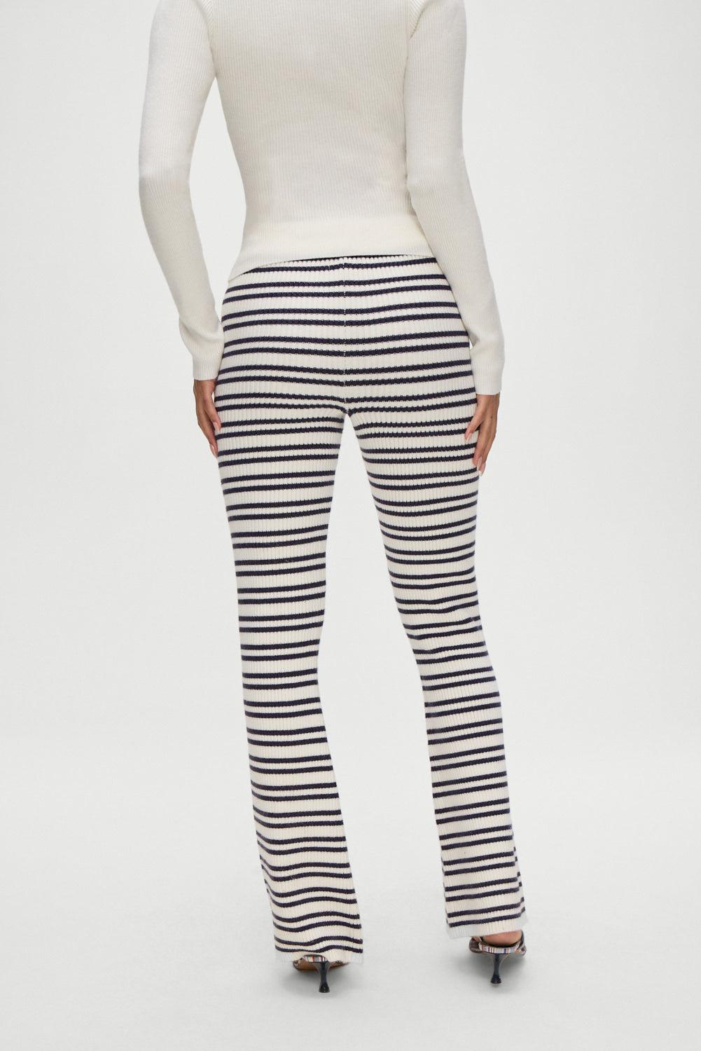 Camden Striped Knit Pants - Starlit Stripe Product Image