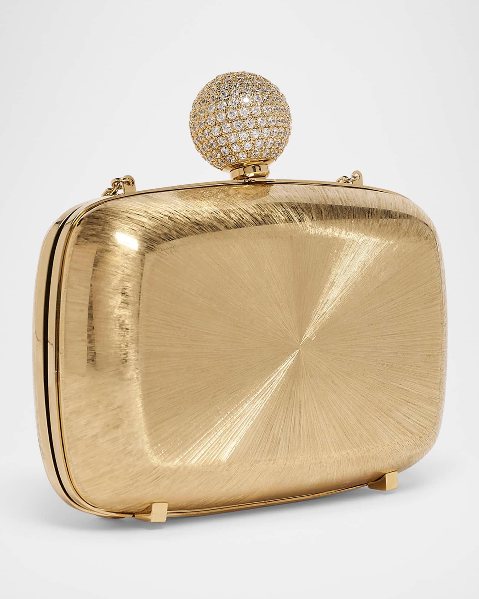Golden Strass Metal Clutch Bag Product Image