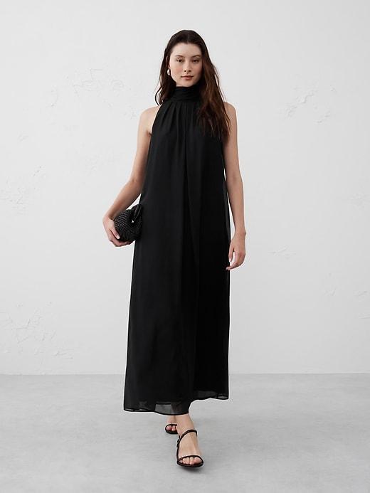 Chiffon Midi Dress Product Image