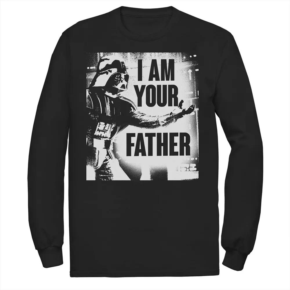 Mens Star Wars Darth Vader Your Father Dad Spray Paint Tee Product Image
