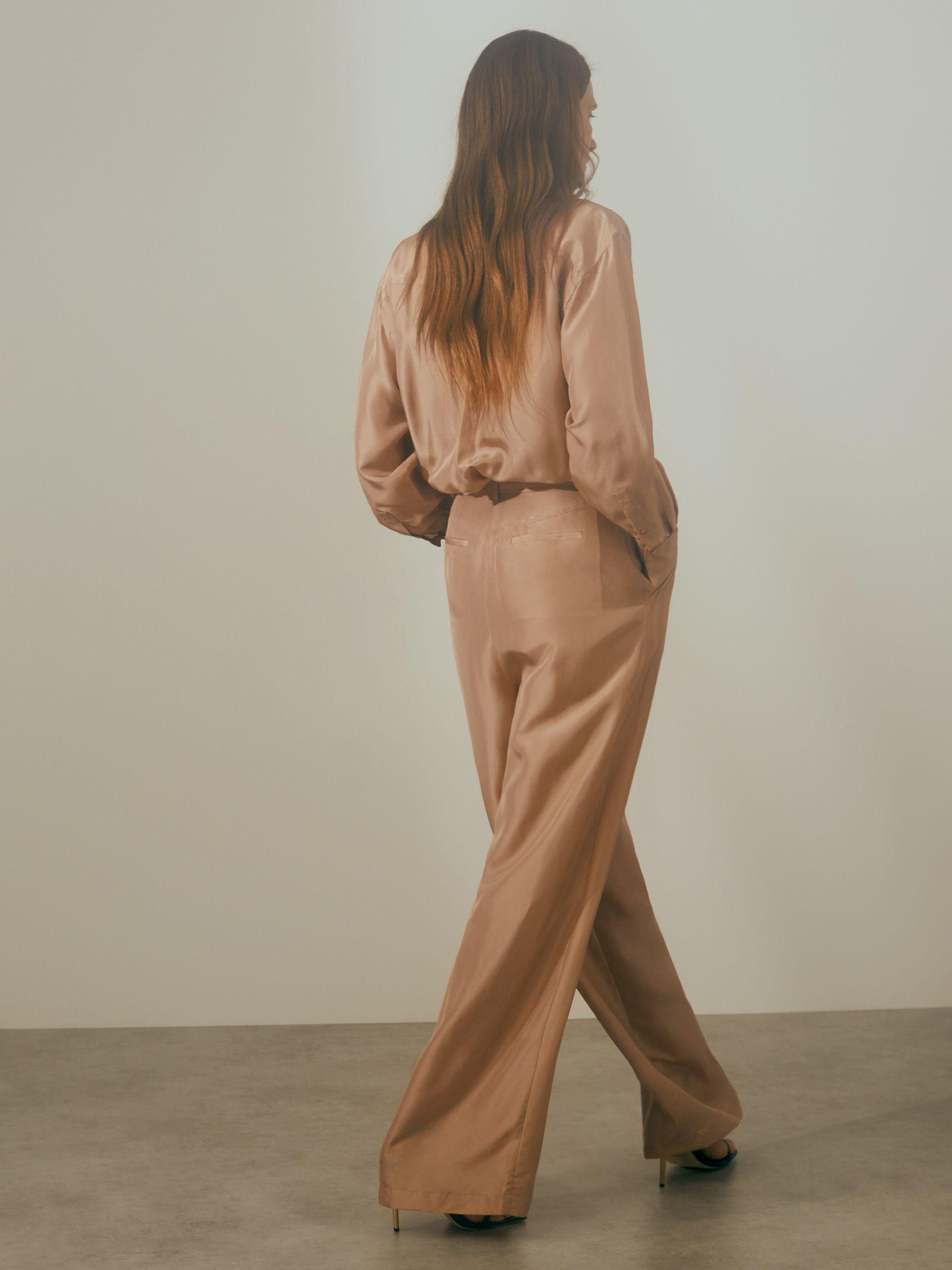 Atelier Belted Wide Leg Jumpsuit in Camel Product Image