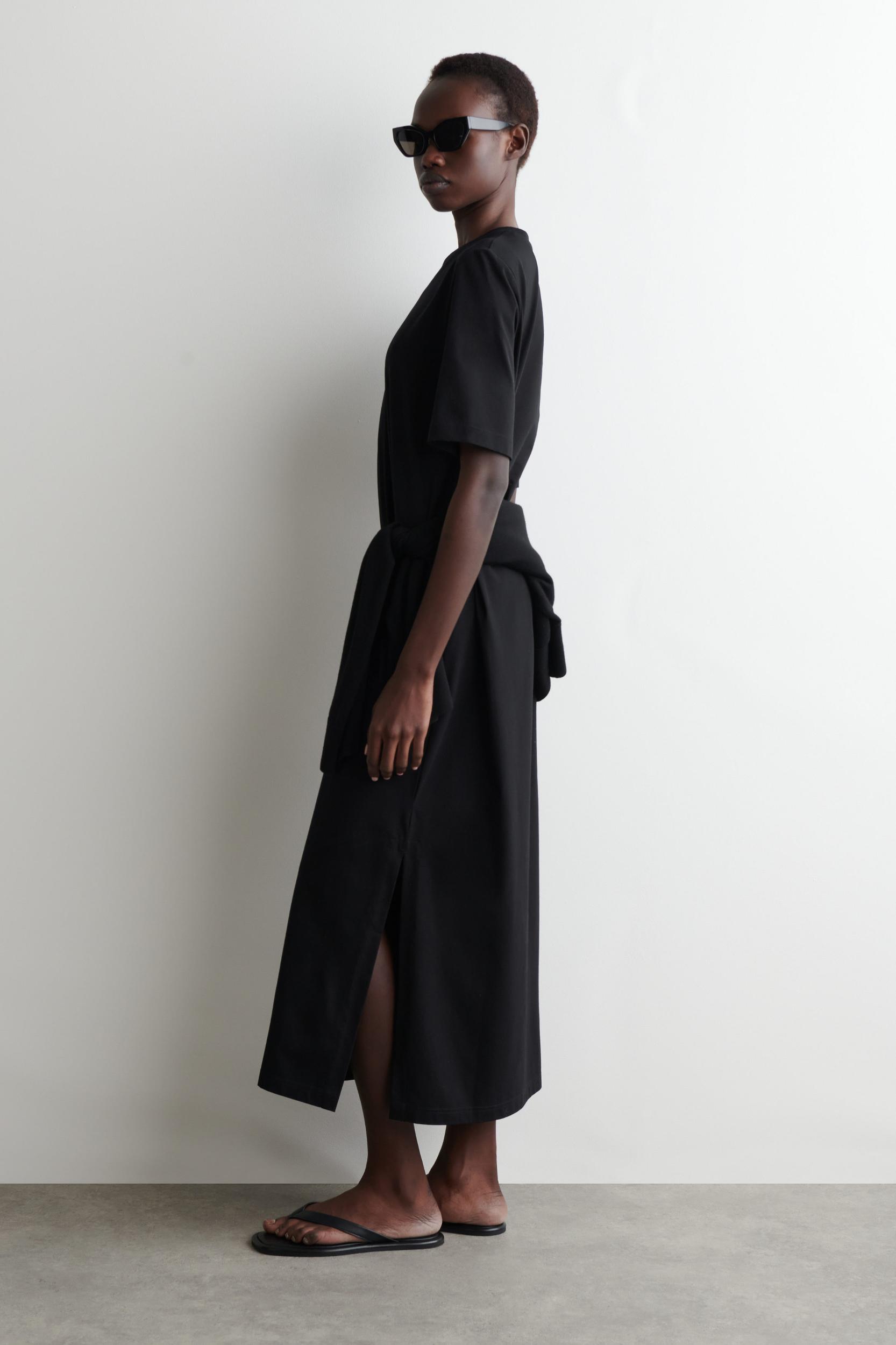 COTTON MIDI TSHIRT DRESS Product Image