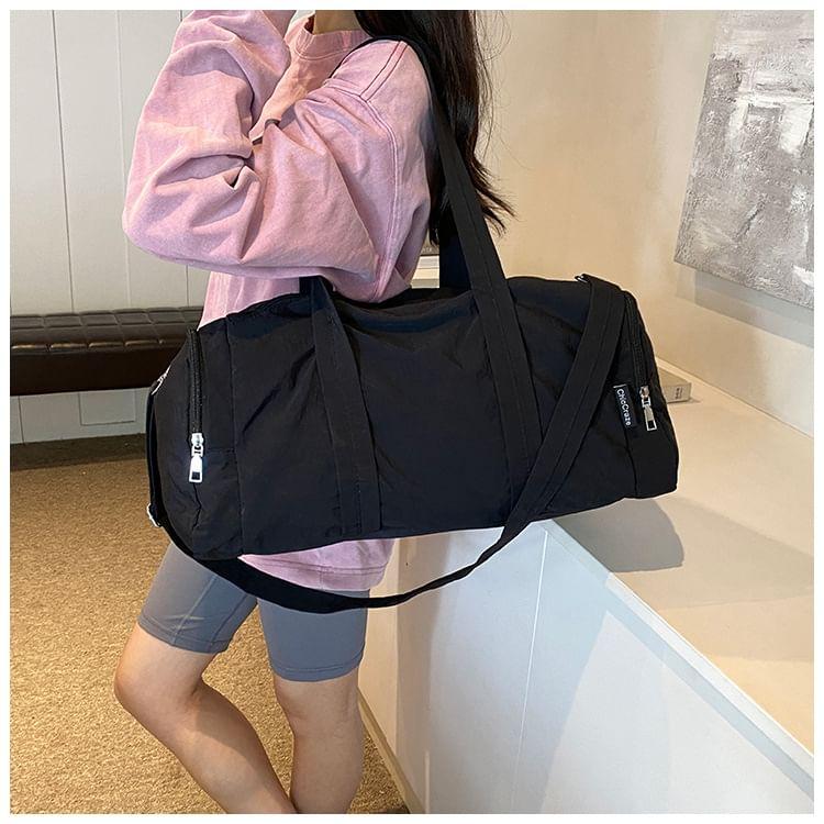 Lettering Applique Duffle Bag Product Image