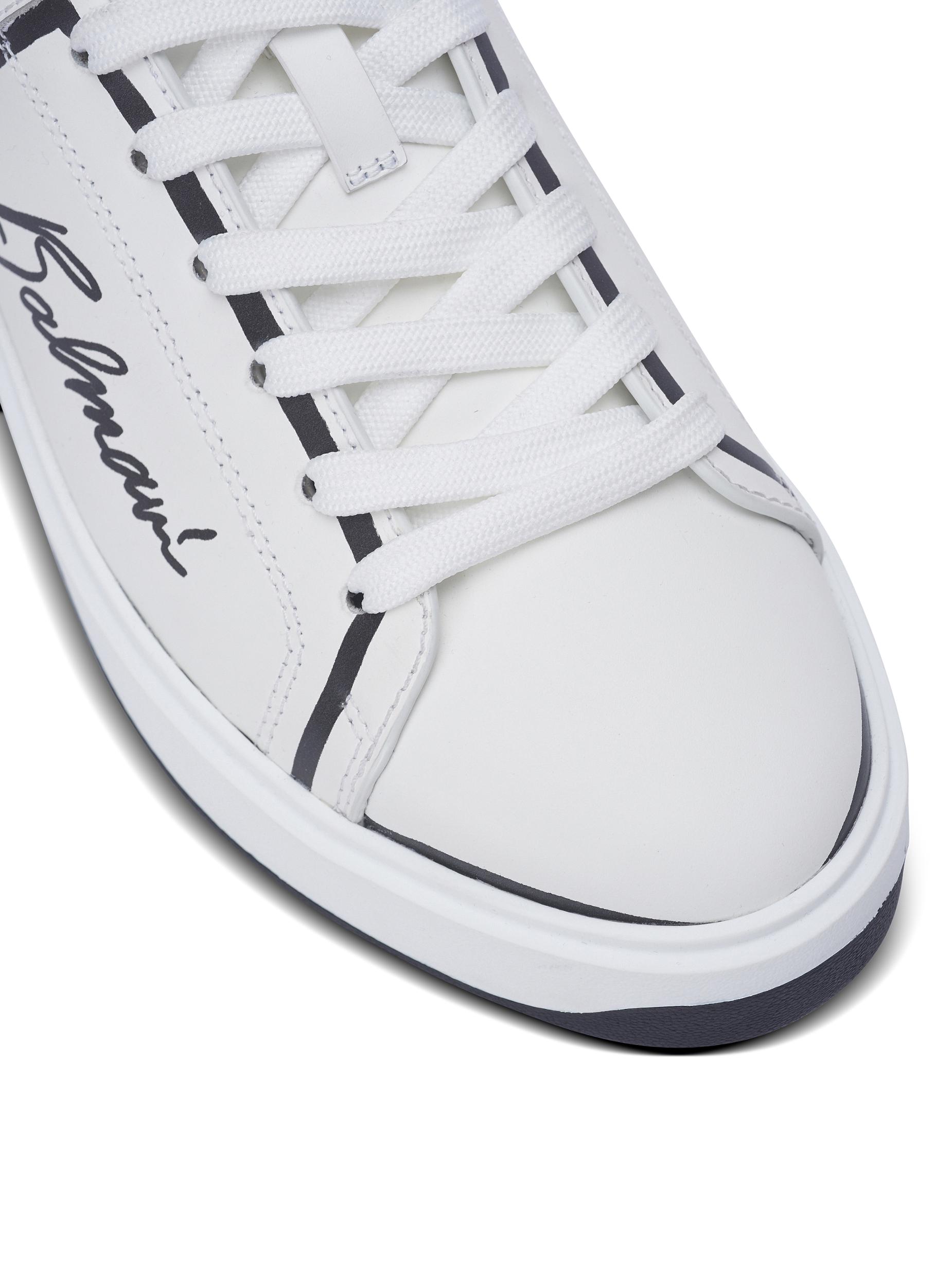 B-Court printed calfskin trainers  Product Image