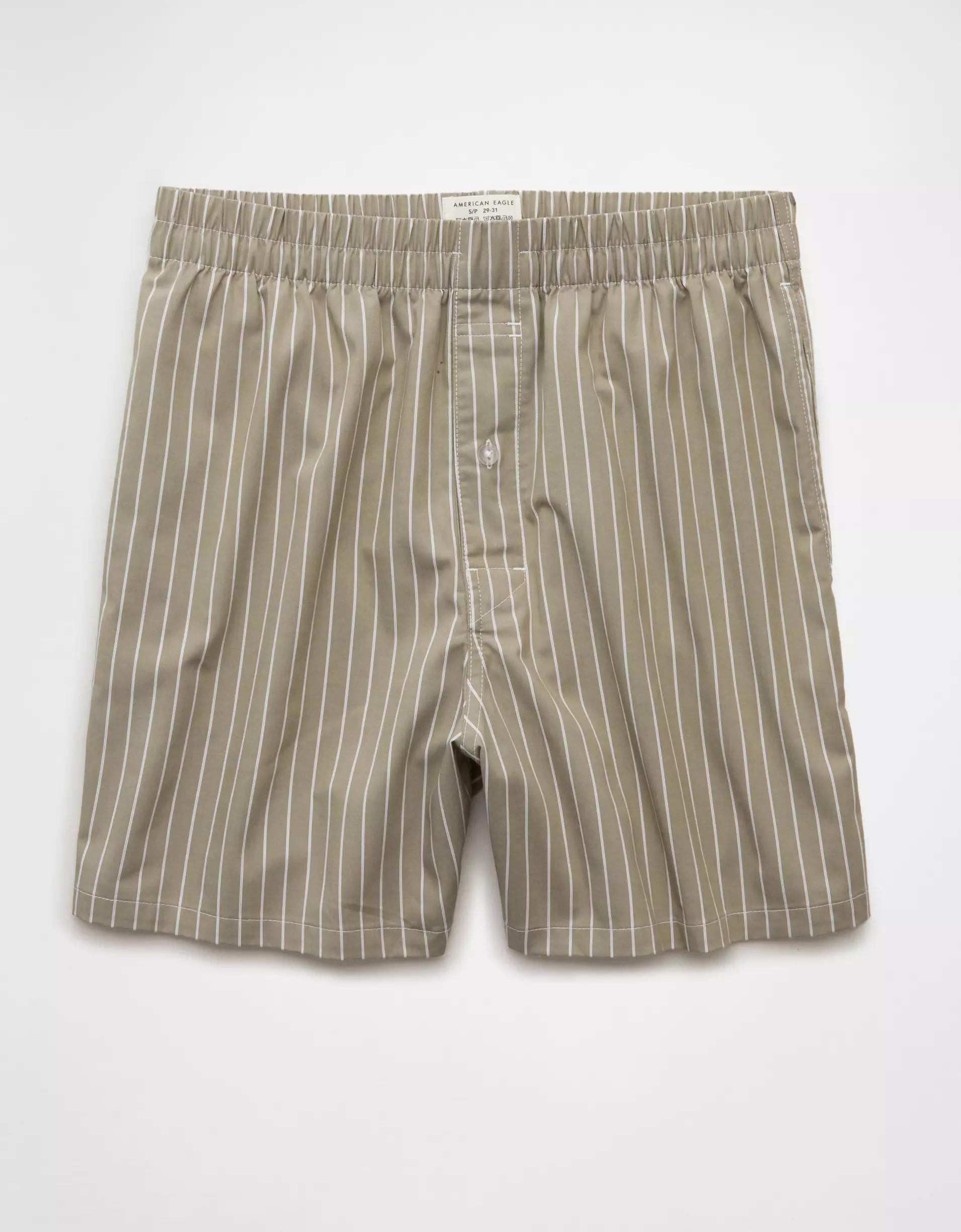 AEO Men's Striped Poplin Pocket Boxer Short Product Image