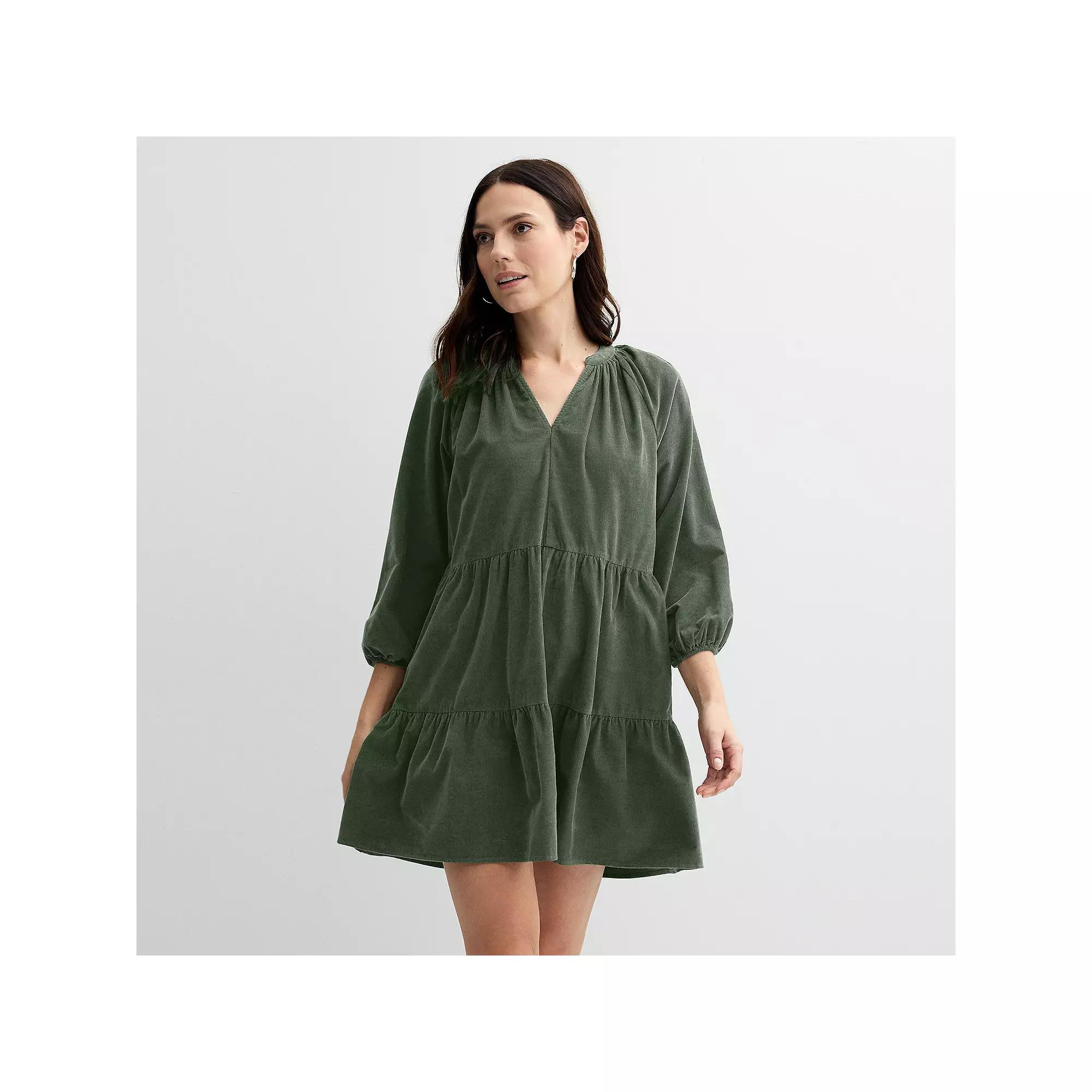 Women's Sonoma Goods For Life® Tiered Corduroy Dress,  Product Image