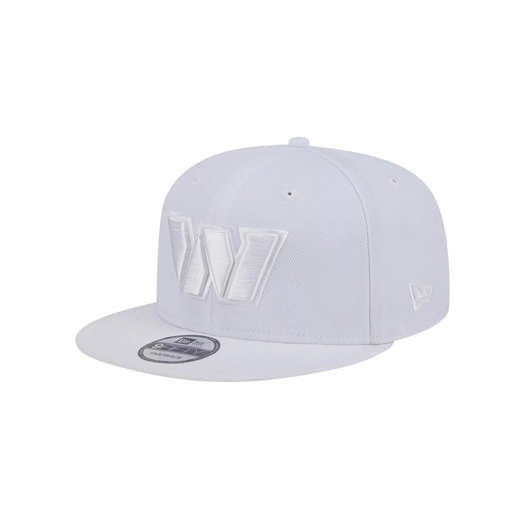Men's New Era Washington Commanders Main White on White 9FIFTY Snapback Hat, Wft White Product Image