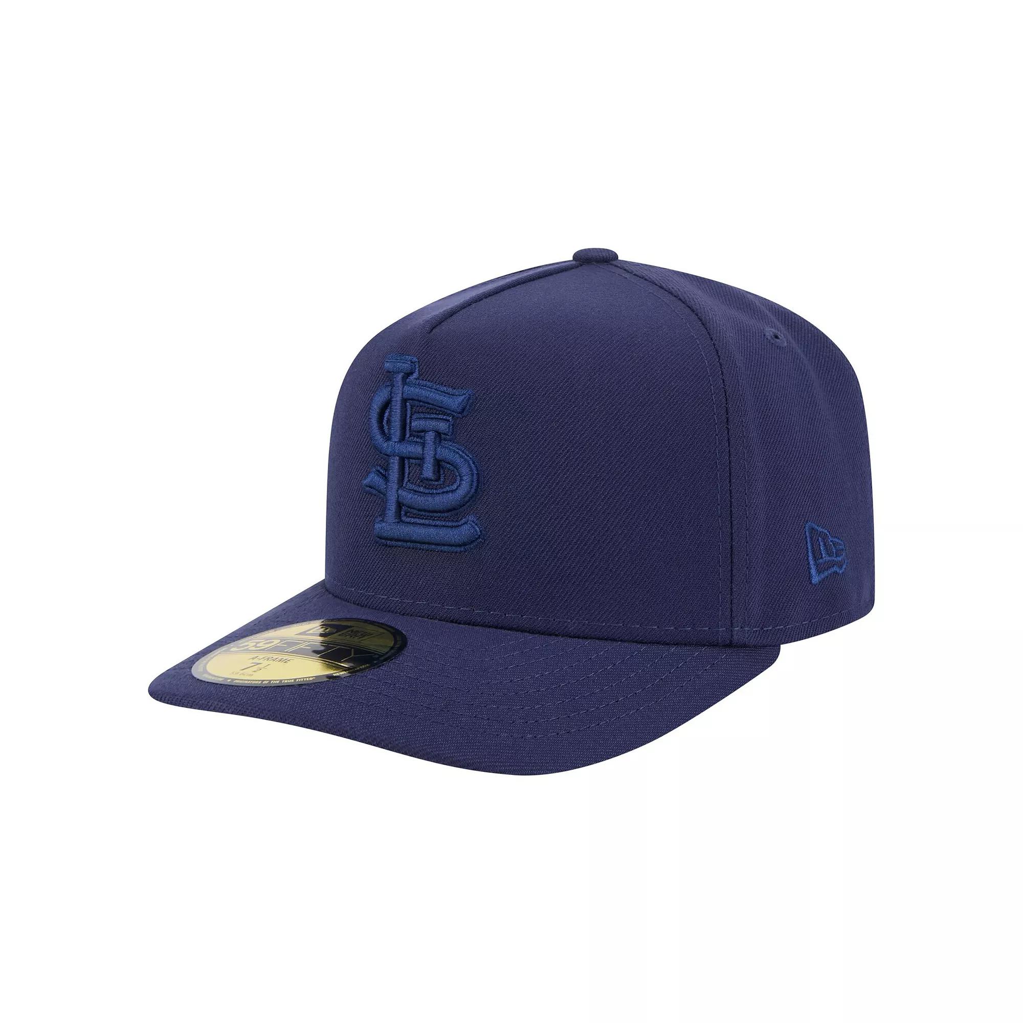 Men's New Era Navy St. Louis Cardinals Color Pack A-Frame 59FIFTY Fitted Hat,  Product Image