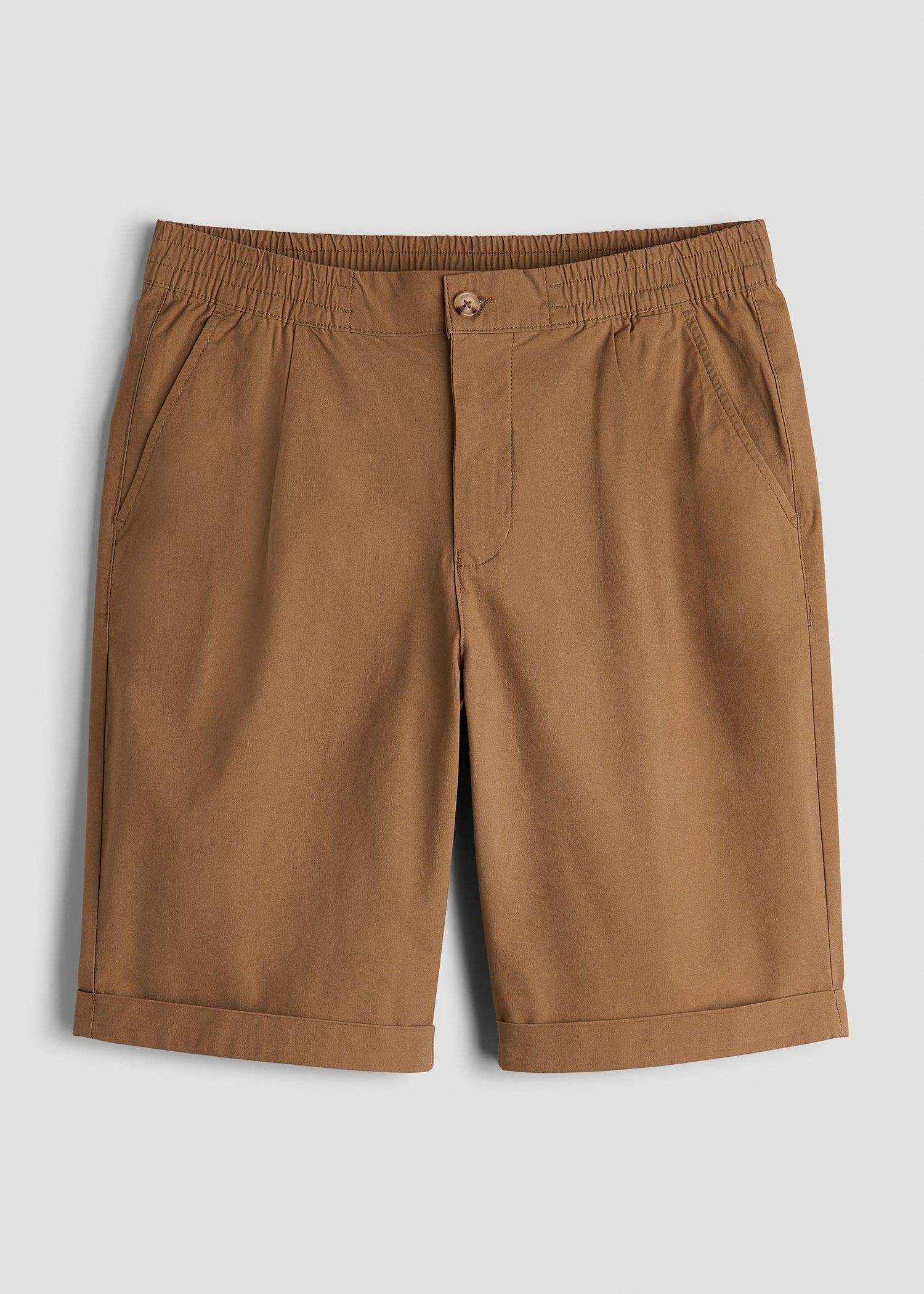Bermuda Shorts for Tall Men in Russet Brown Male Product Image