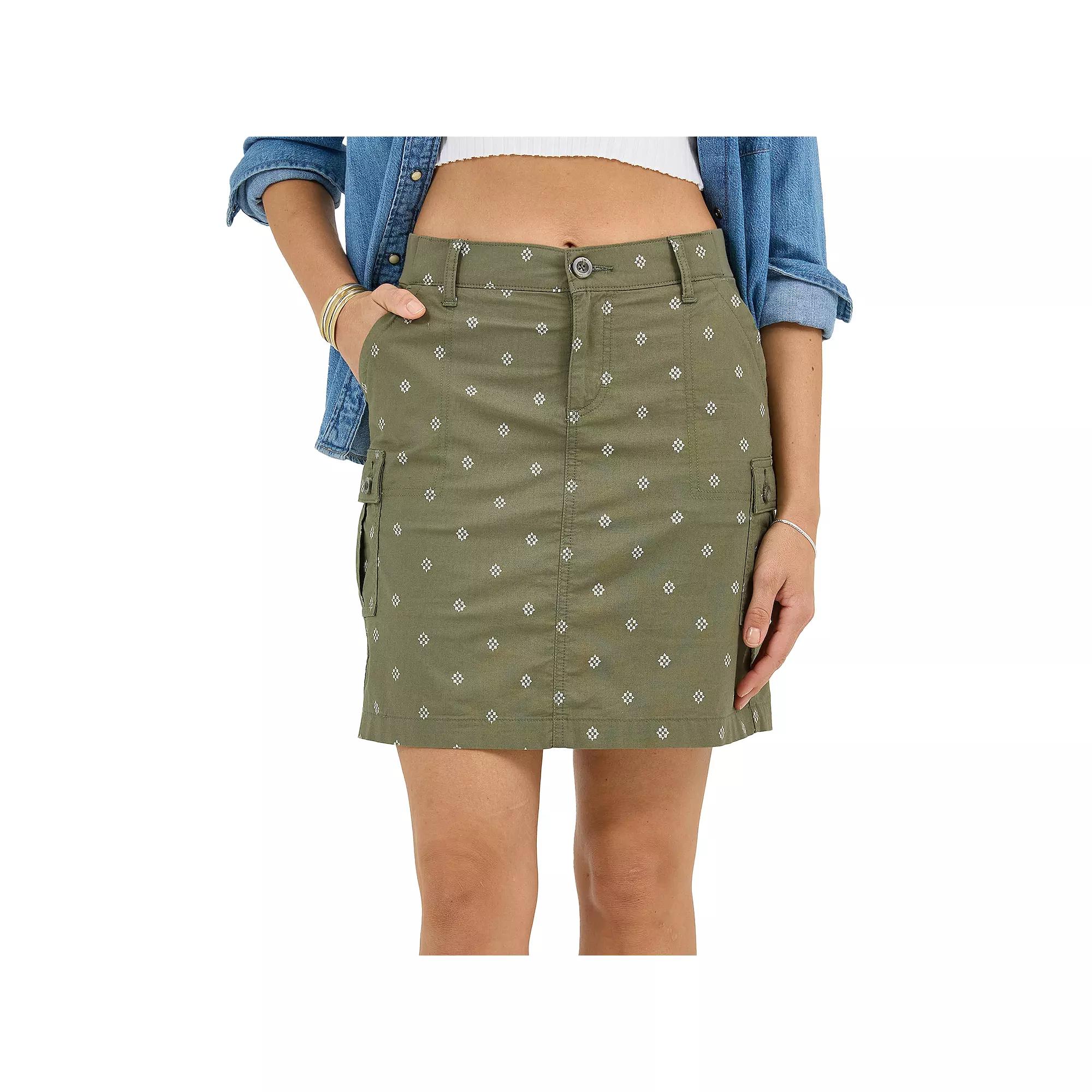 Women's Lee Flex-To-Go Skort, Size: 14, Green Grove Print Product Image