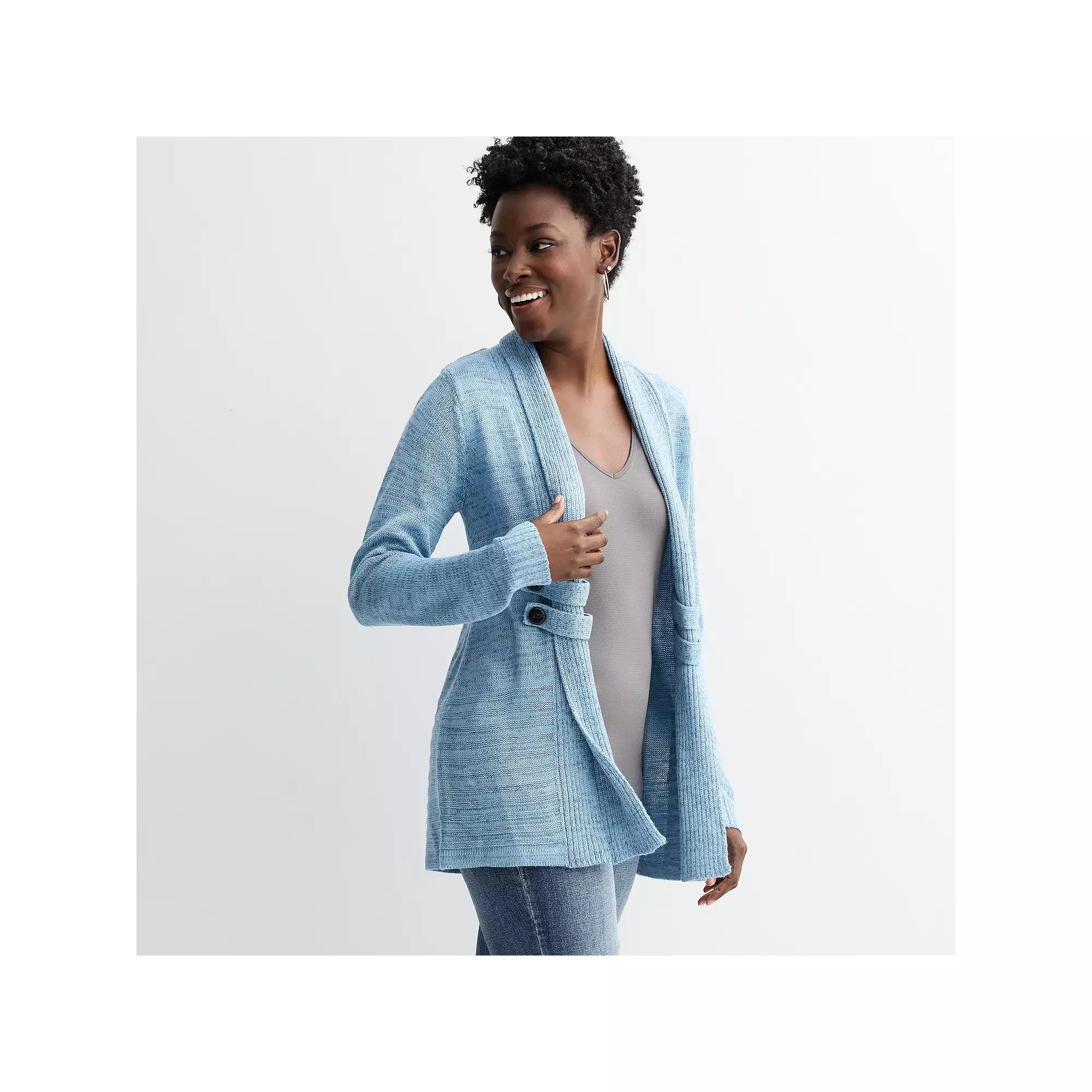 Women's Apt. 9® Long Sleeve Sweater Cardigan,  Product Image