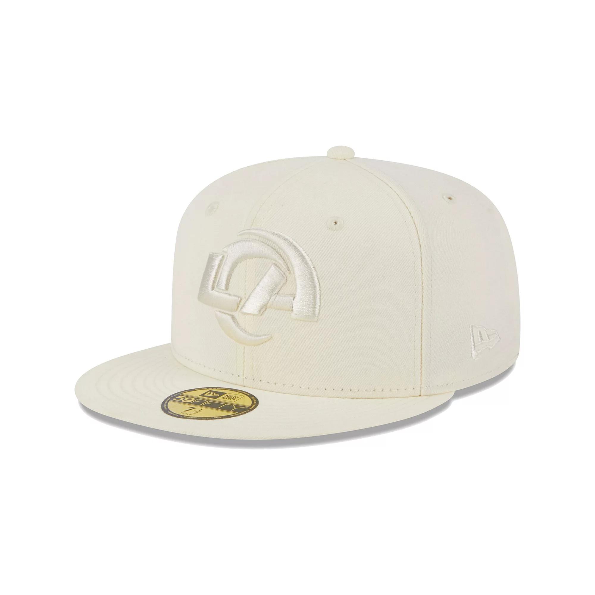 Men's New Era Cream Los Angeles Rams Color Pack 59FIFTY Fitted Hat, Size: 8, Beige Product Image