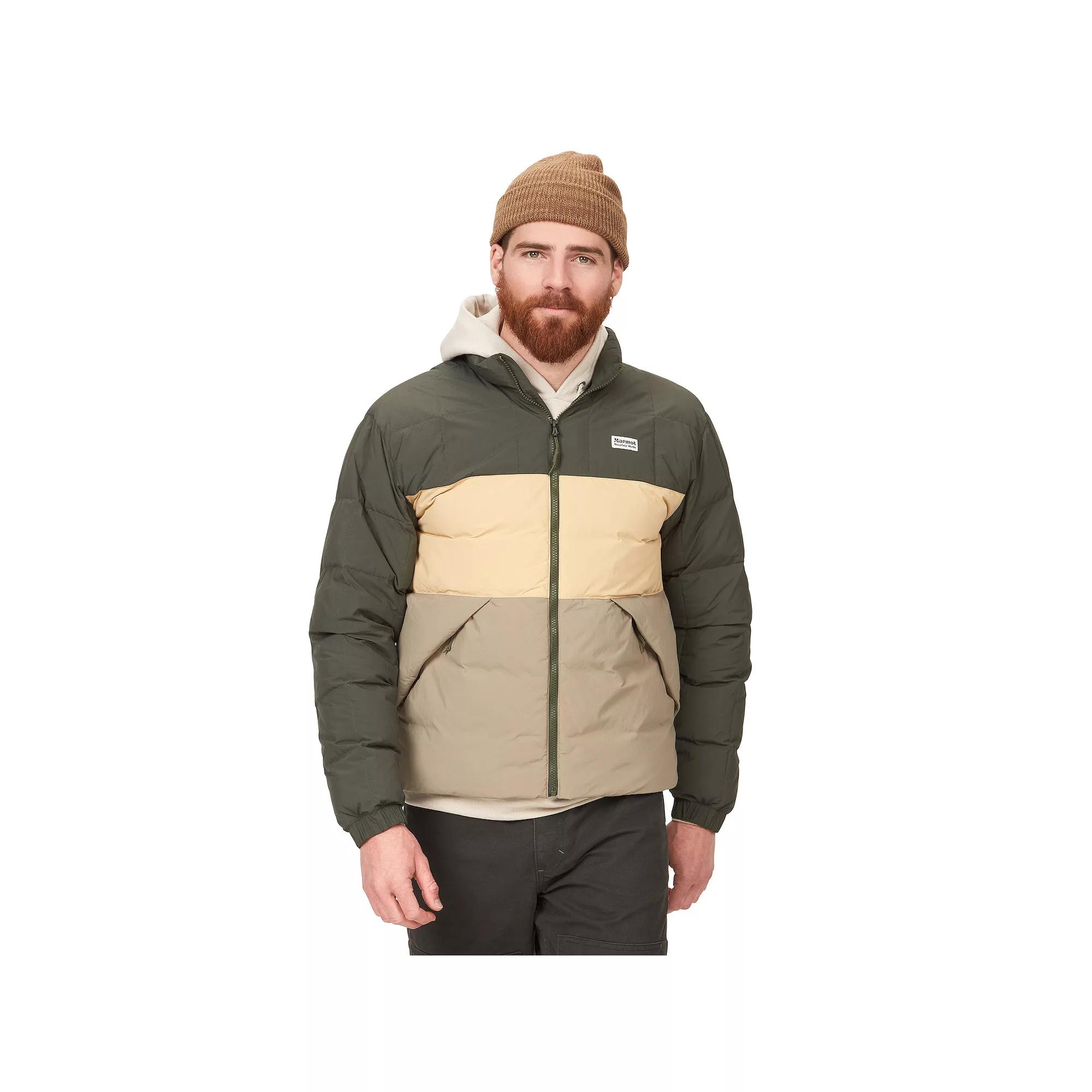 Men's Marmot Ares Colorblock Down Puffer Jacket, Size: Medium, Moon River Product Image