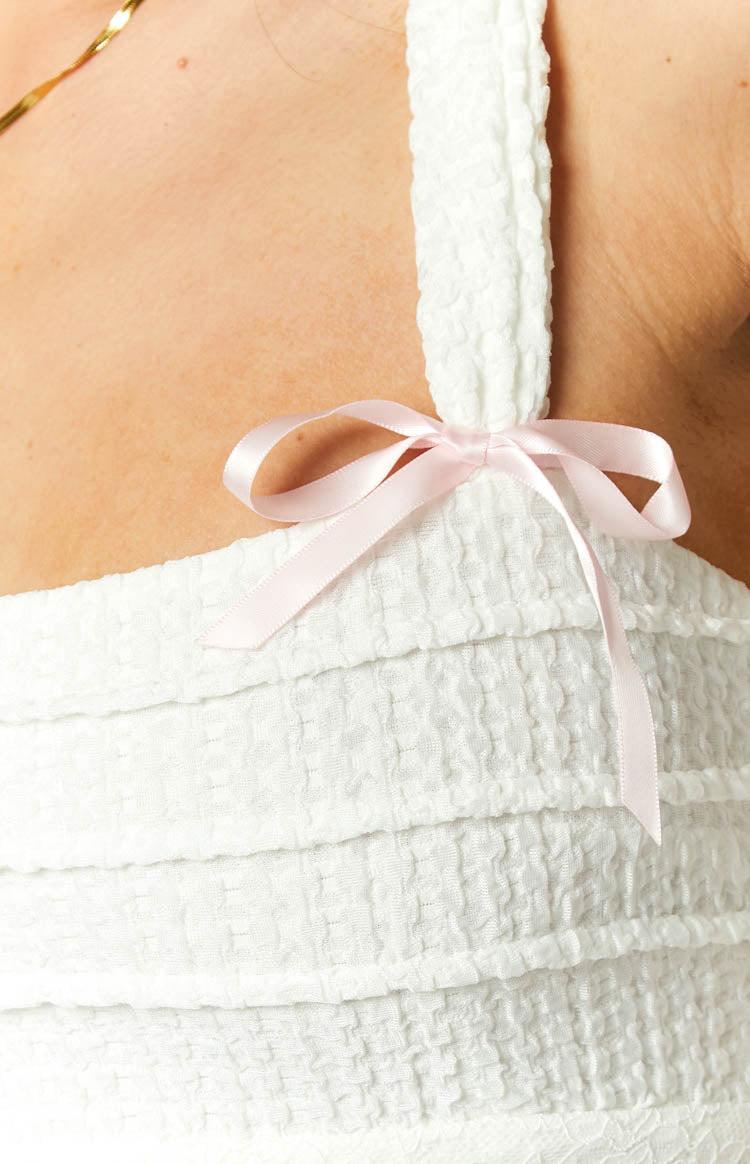 Vida White Bow Top Baby Girls Product Image