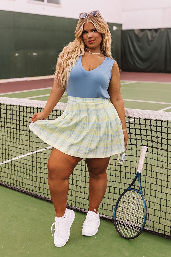 Divine Delight Plaid Skirt Curves Product Image