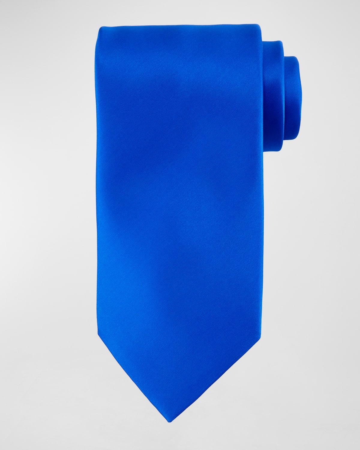 Solid Silk Satin Tie Product Image