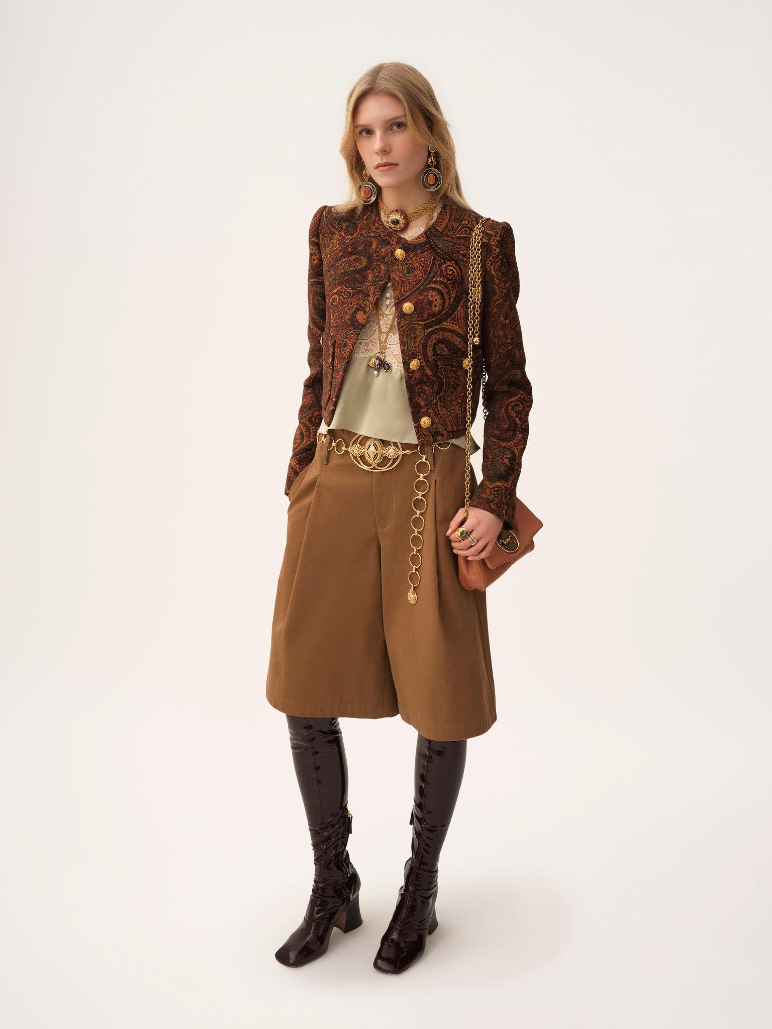 Small Chloé Heritage shoulder bag in grained leather Product Image