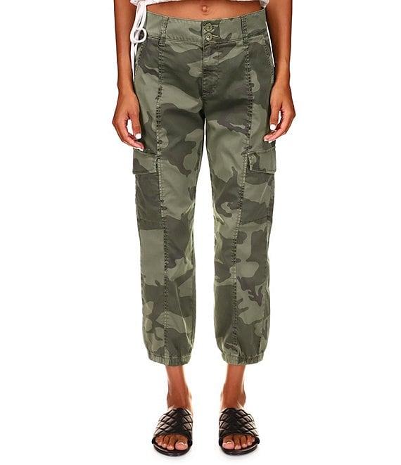 Sanctuary Rebel Camo Print Cargo Pocket High Rise Ankle Pants Product Image