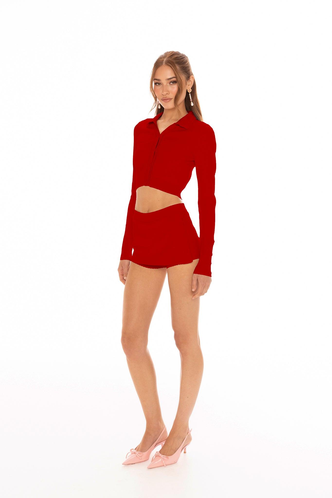 Jenna Cardigan (Red) Product Image