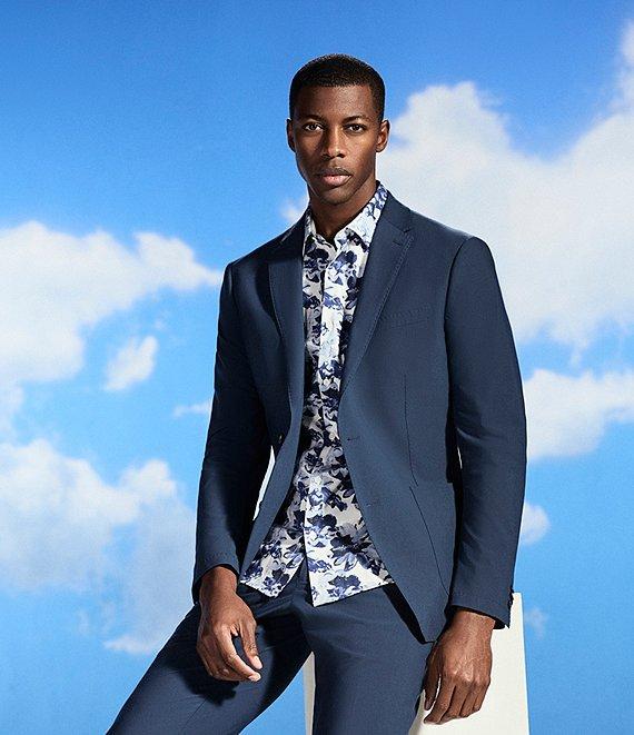 Perry Ellis Slim Fit Stretch Suit Separates Pants Product Image