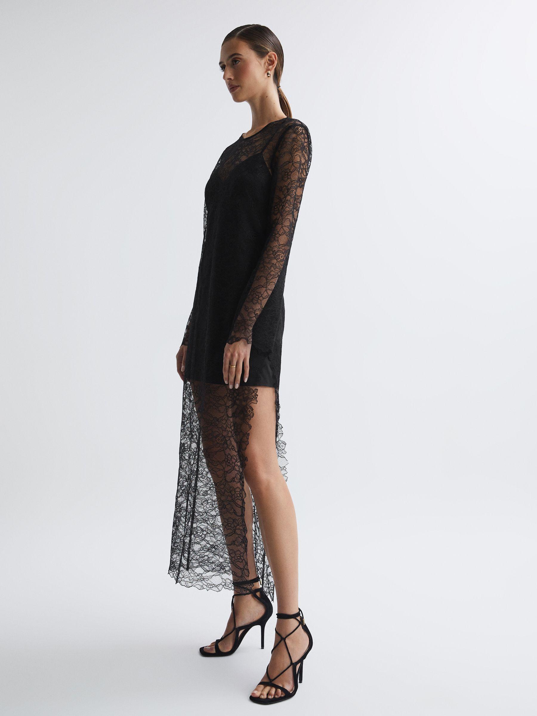 Anna Quan Lace Maxi Dress in Black Product Image