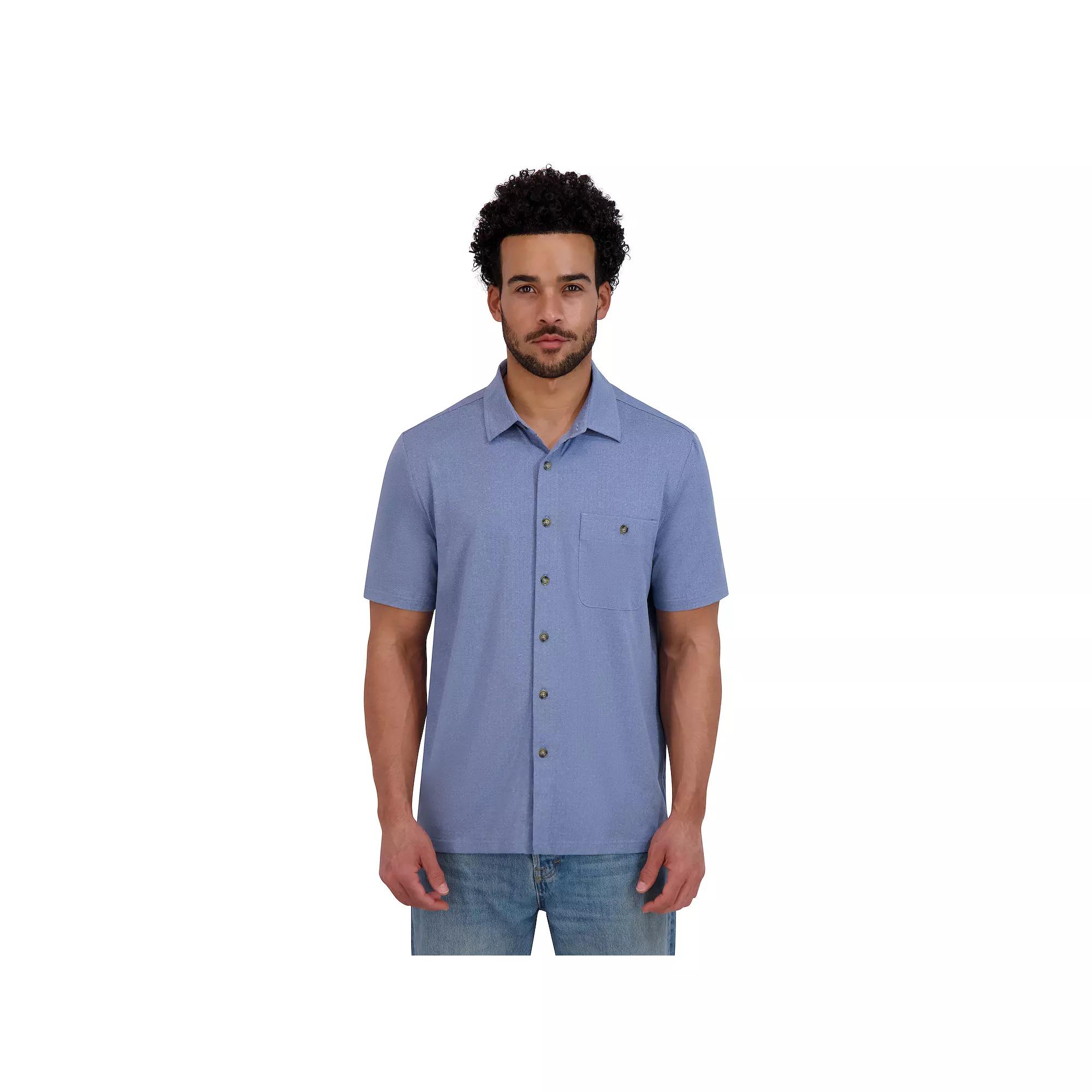 Men's ZeroXposur Lightweight One Pocket Button-Up Shirt, Size: XXL, Blue Product Image