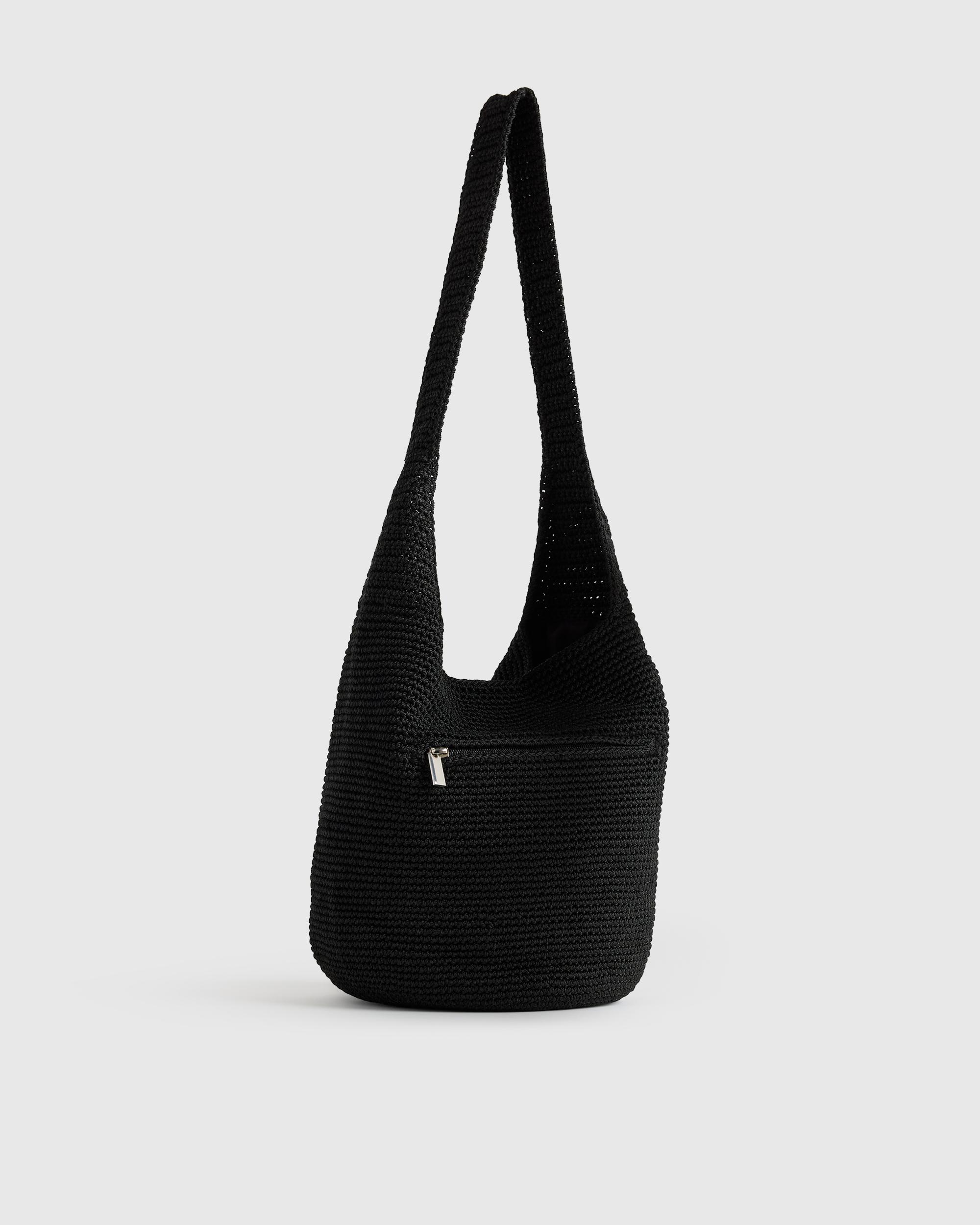 Quince | Women's Hand Crochet Hobo Shoulder Bag Recycled Polyester Product Image