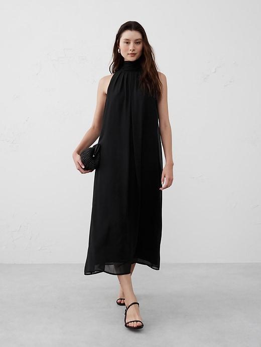 Chiffon Midi Dress Product Image