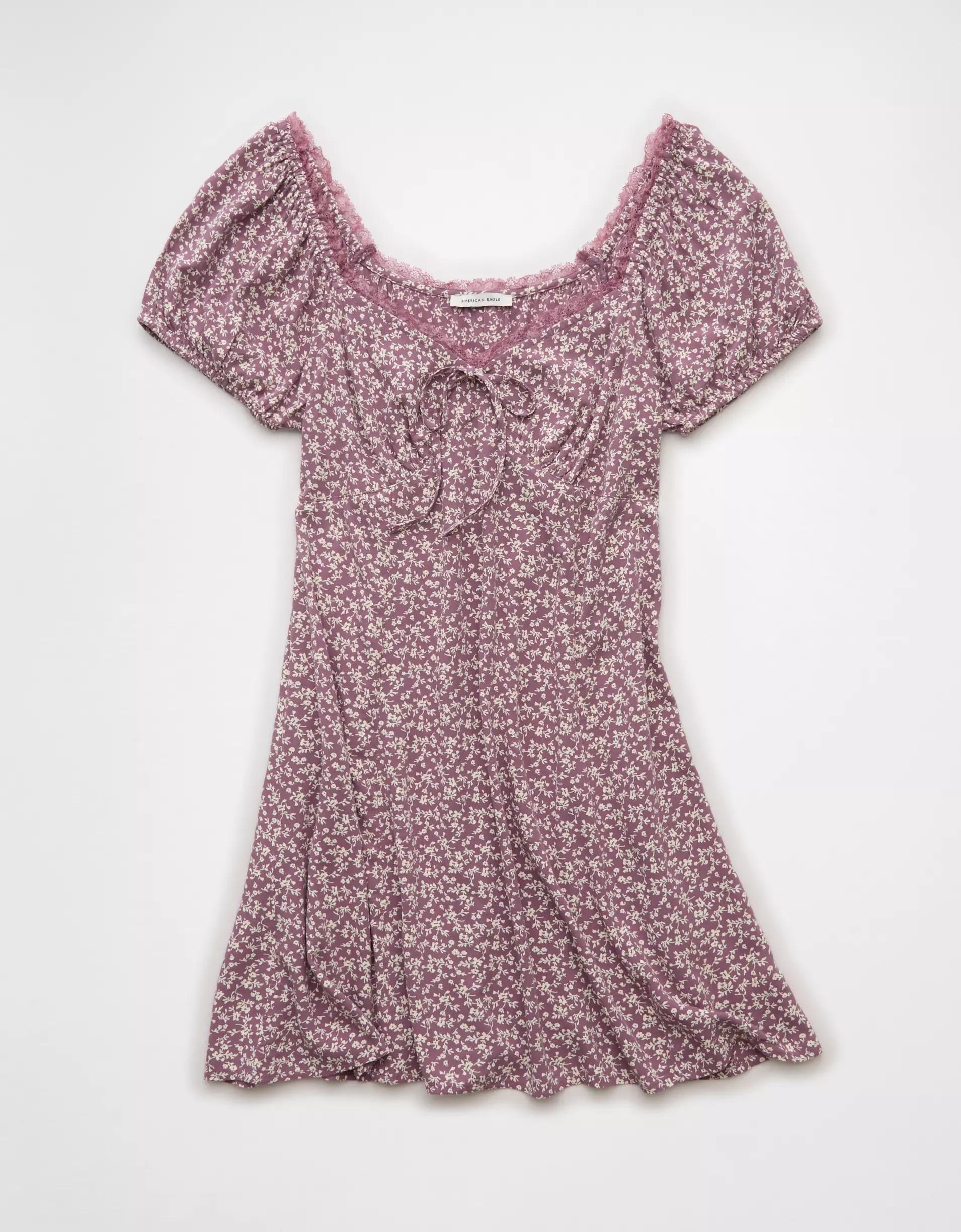 AE Short Sleeve Mini Slip Dress Product Image