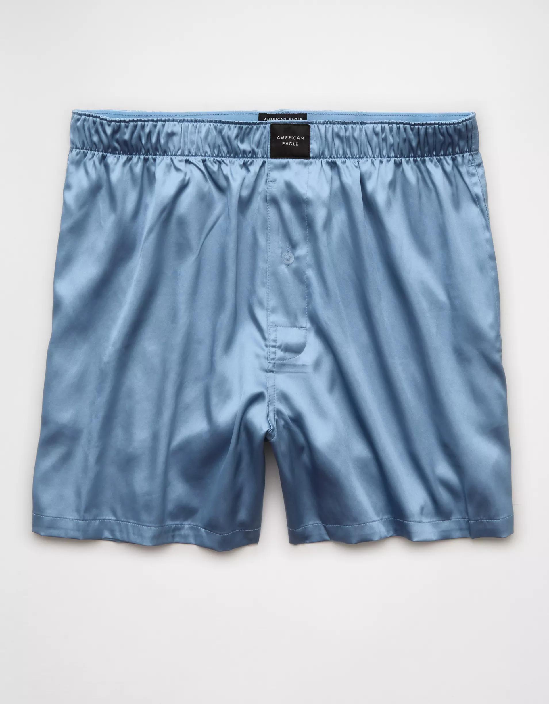 AEO Men's Solid Satin Pocket Boxer Short Product Image