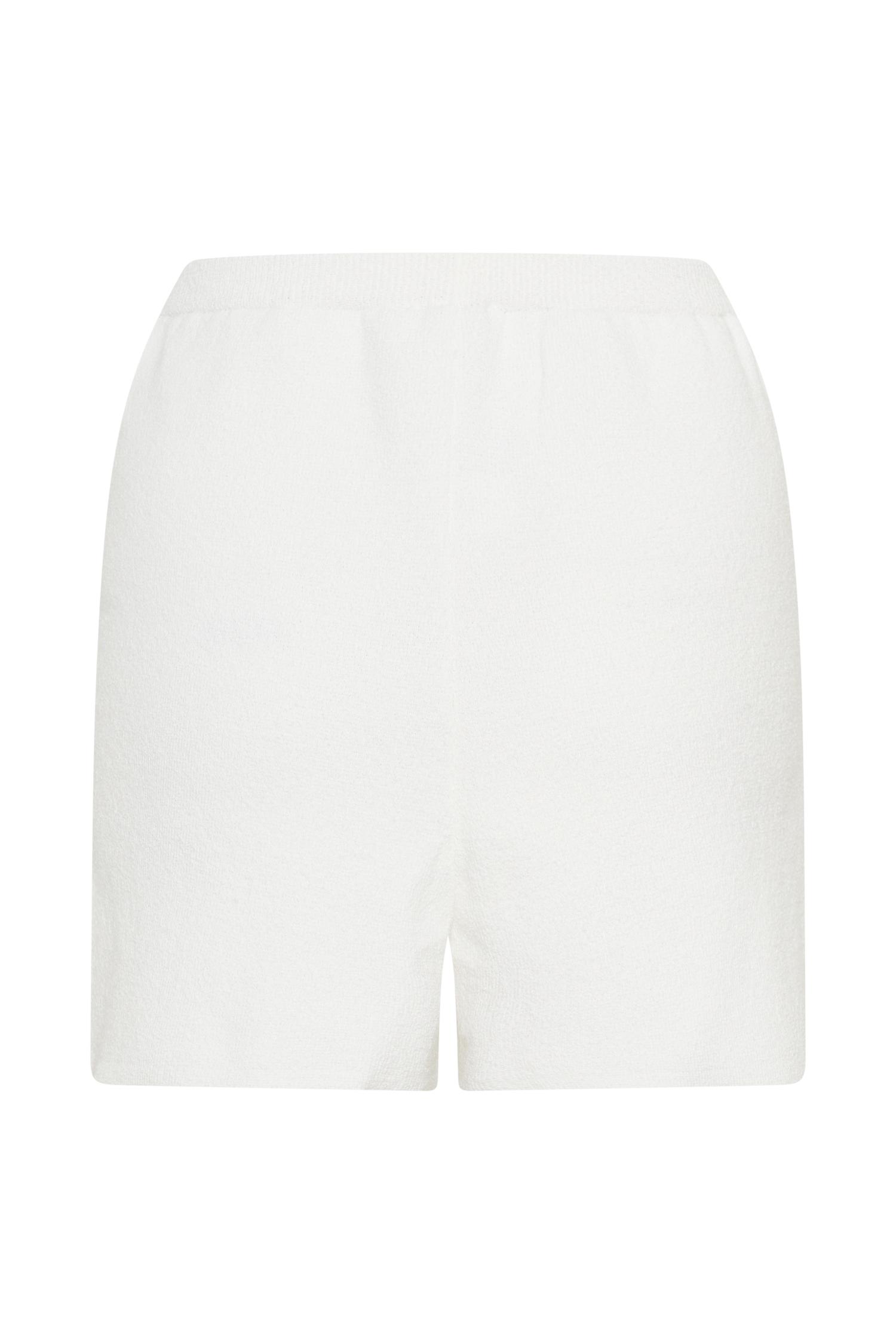 Malika Knit Shorts - White Product Image