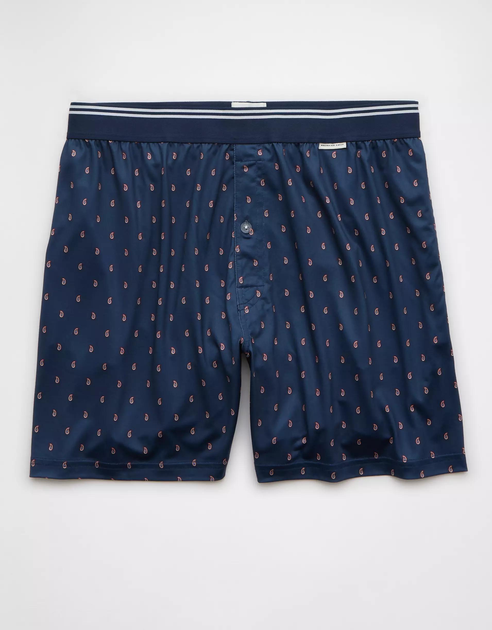AEO Men's Paisley Ultra Soft Pocket Boxer Short Product Image