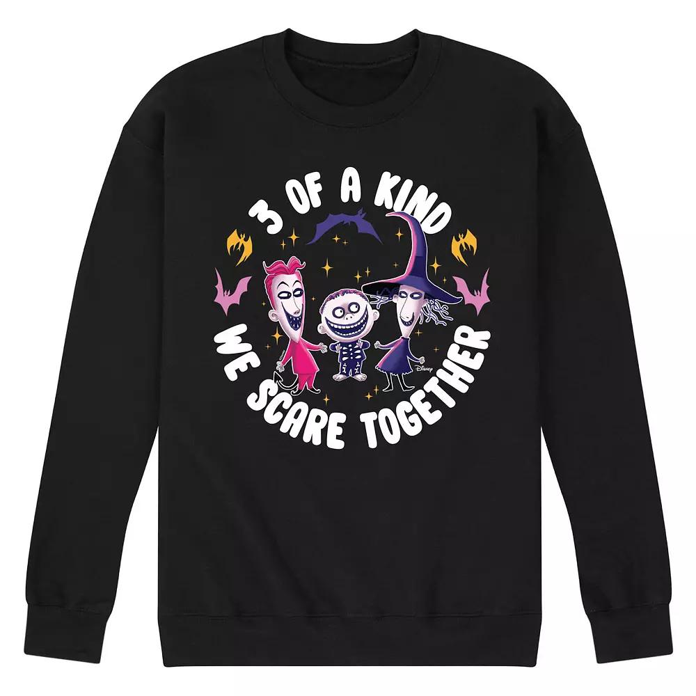 Disney's Nightmare Before Christmas Men's 3 Of A Kind Fleece Sweatshirt,  Product Image