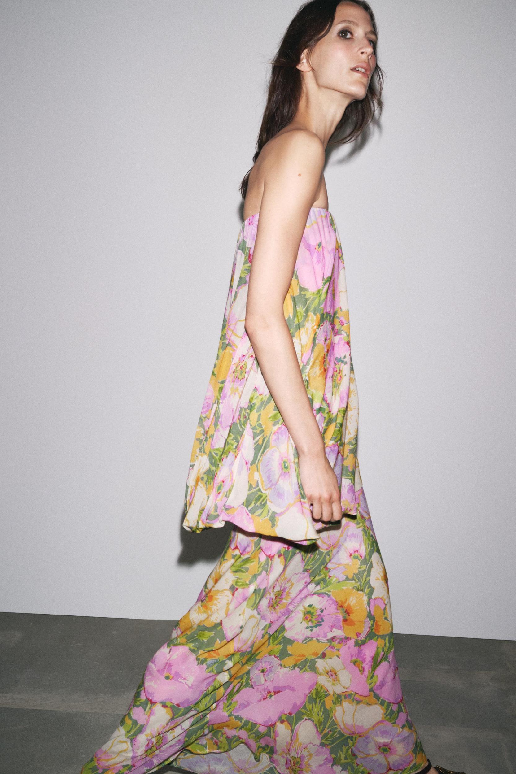 FLORAL PRINT DRESS ZW COLLECTION LIMITED EDITION Product Image