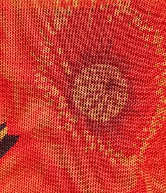 Never Fully Dressed Plus Aria Poppy Floral Print Mesh Crew Neck Long Sleeve Maxi Dress Product Image