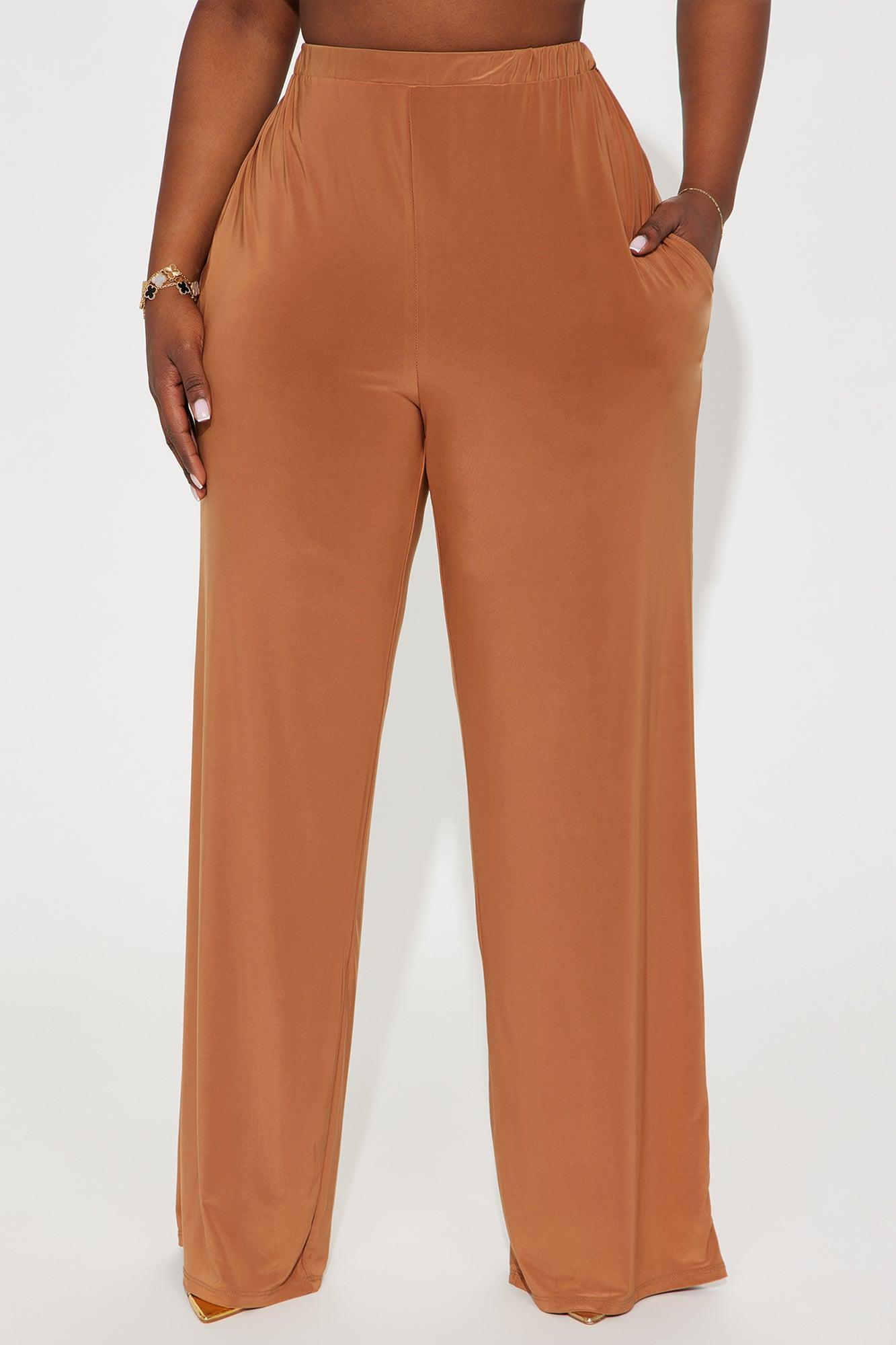 Kyandra Low Rise Wide Leg Pant 33 - Mocha Female Product Image