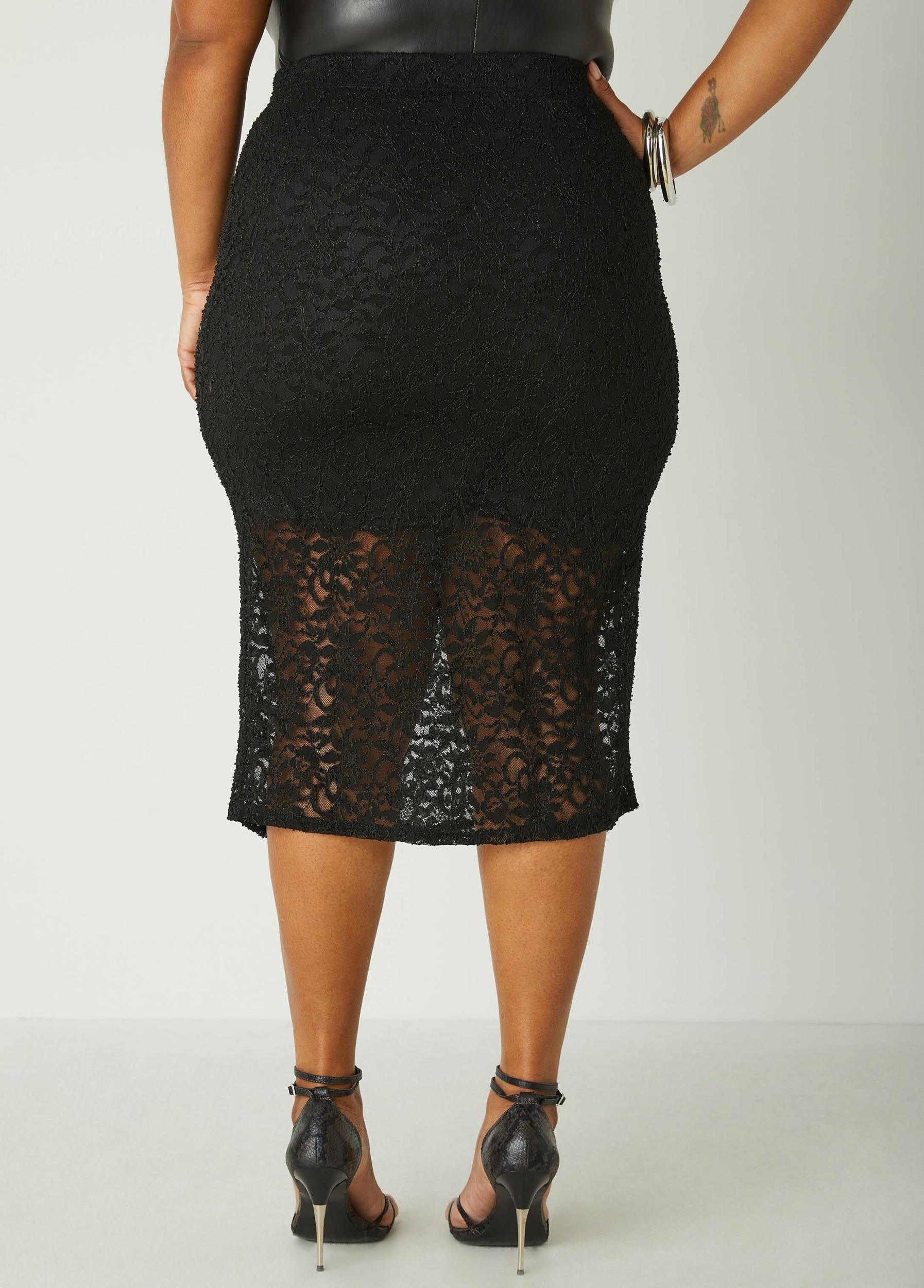 Lace Midi Skirt Product Image