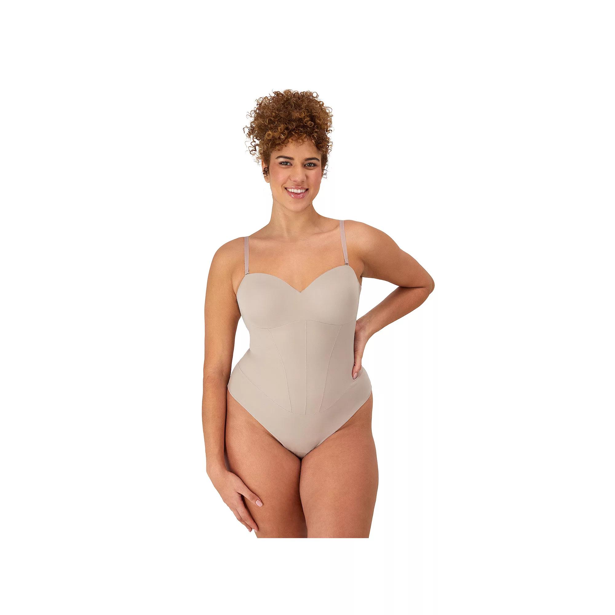 Maidenform Firm Control Shapewear Tummy Shaping Multiway Thong Bodysuit DMS131, Women's,  Product Image