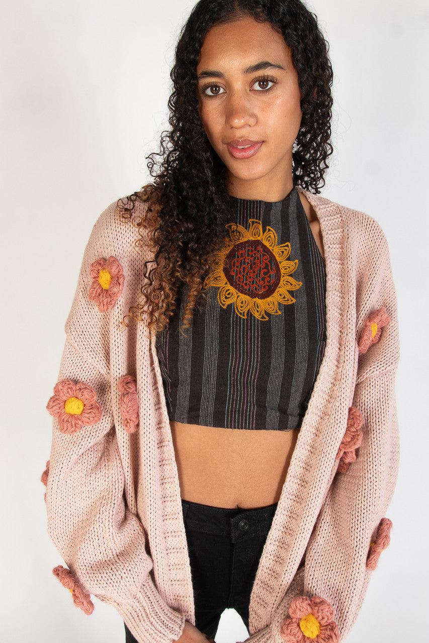 3D Applique Cardigan Product Image