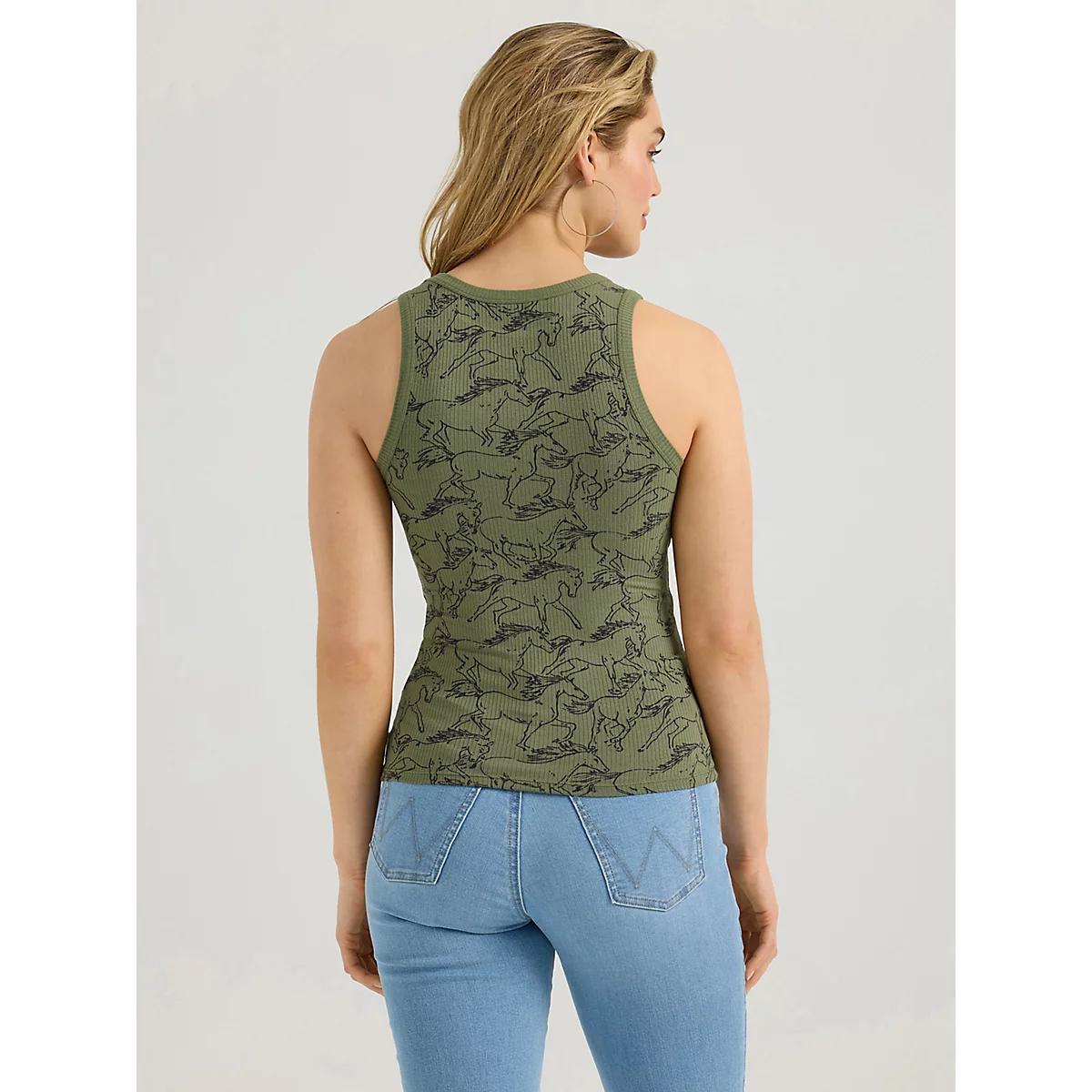 Women's Wrangler Printed Slim Goddess Tank Bandana Product Image