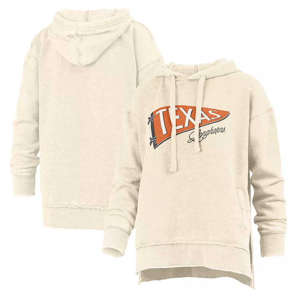 Women's Pressbox Cream Texas Longhorns Marni Pullover Hoodie,  Product Image