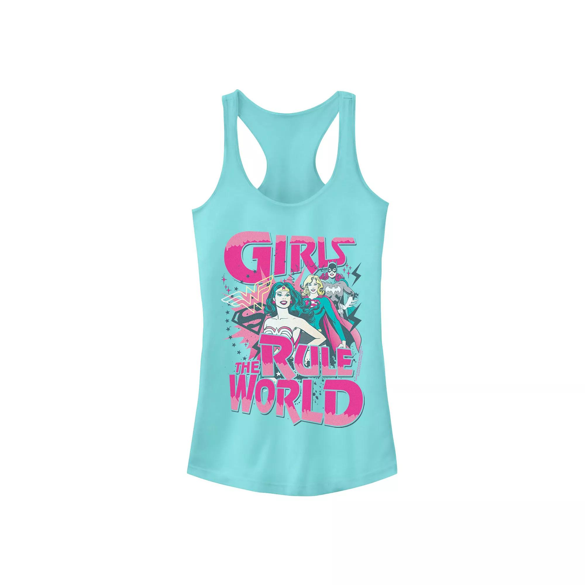 Juniors' Wonder Woman "Girls Rule the World" Graphic Tank Top, Girl's,  Product Image