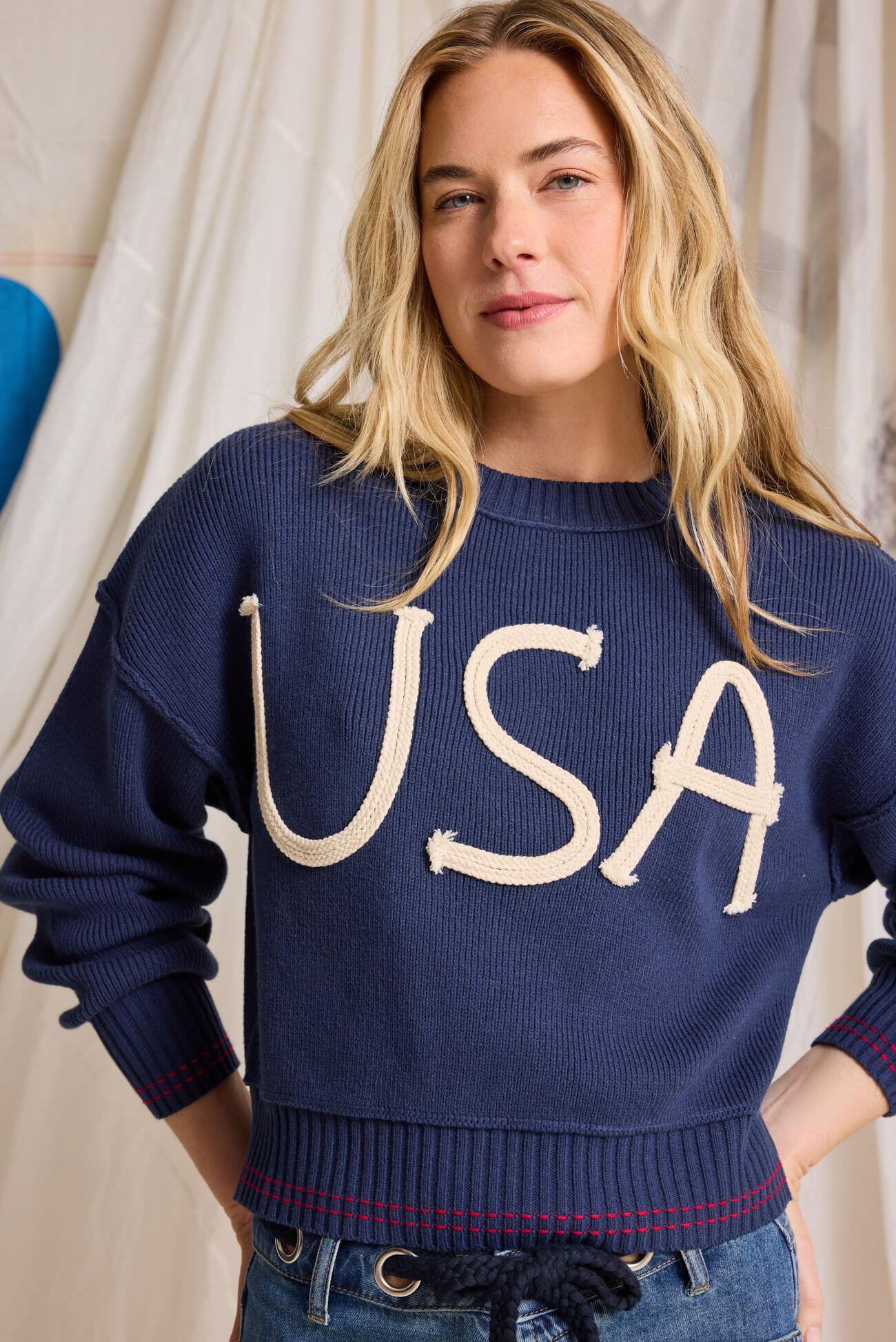 USA Braid Sweater Product Image