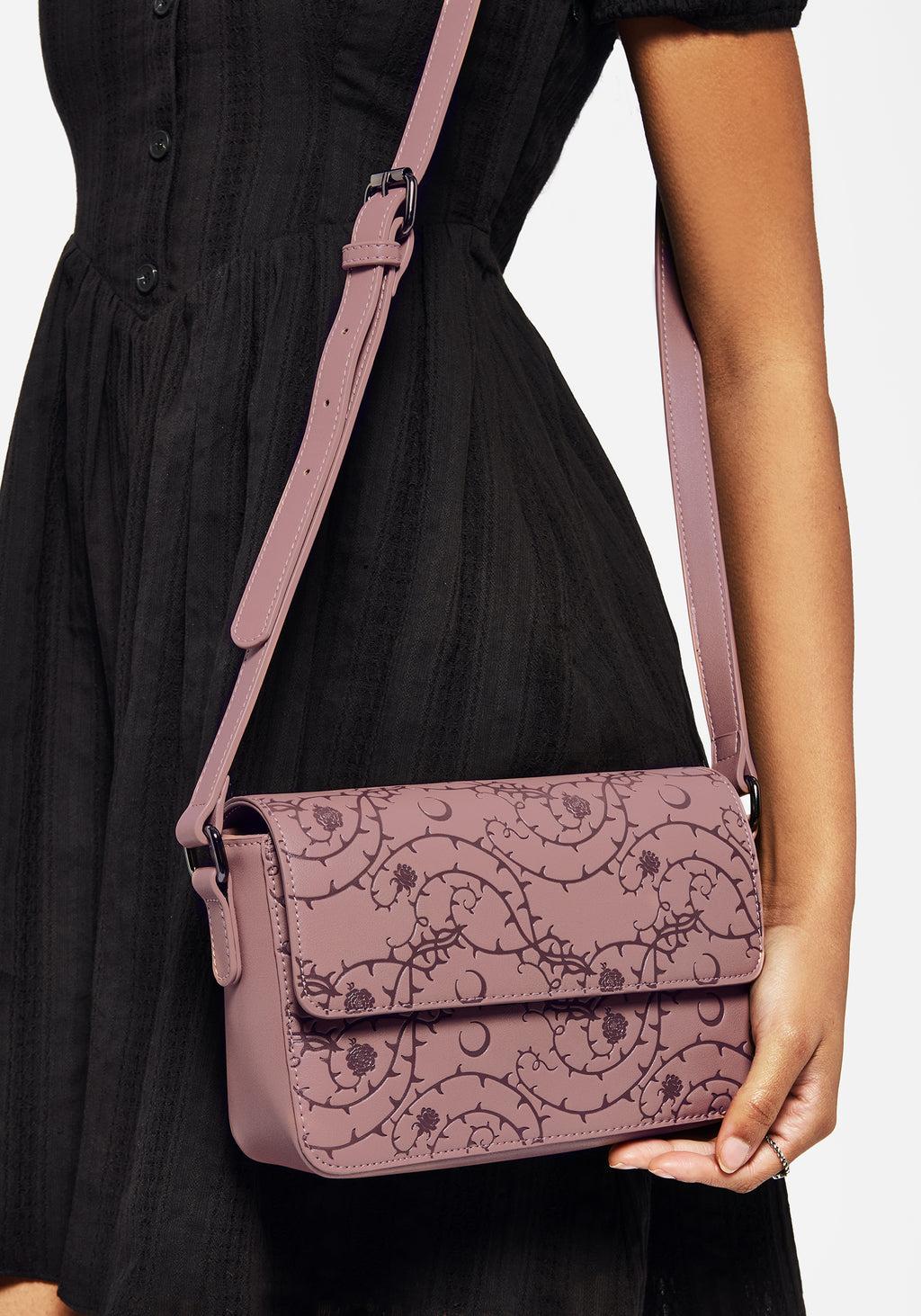 Rosethorn Floral Debossed Crossbody Bag Product Image