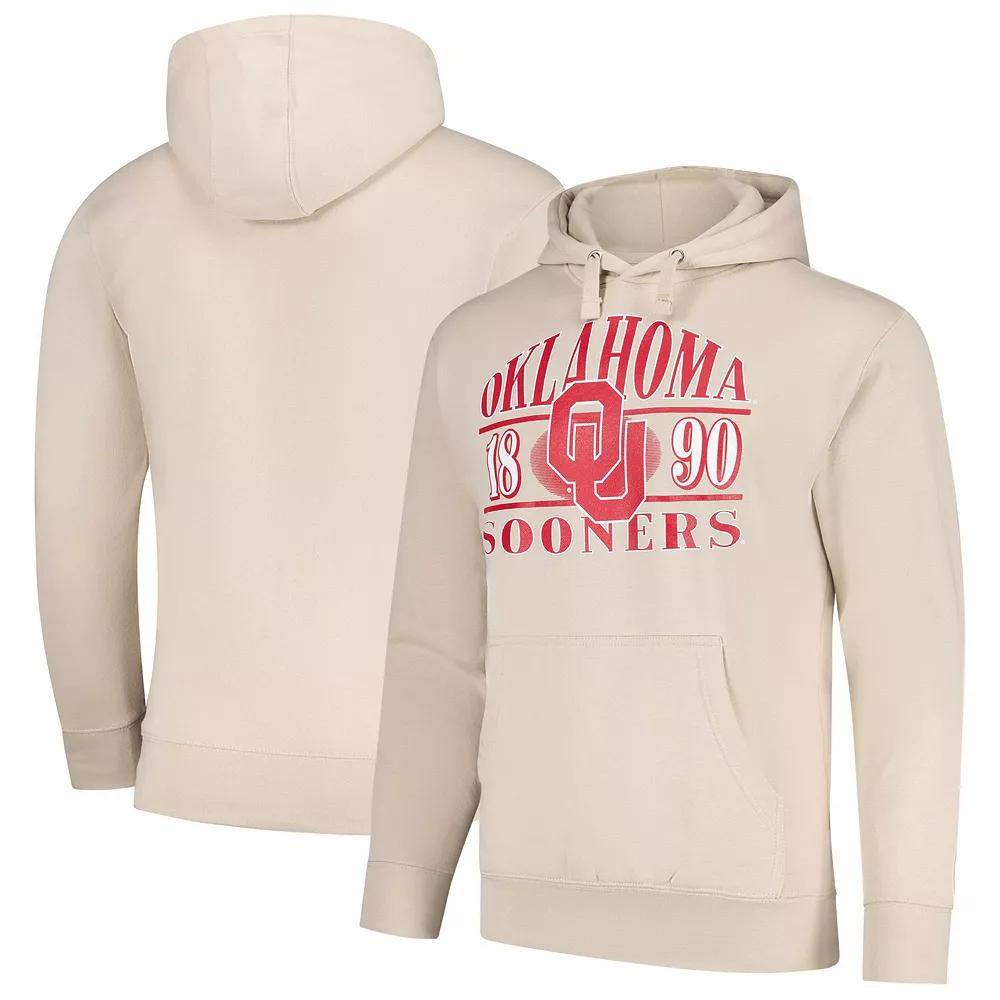 Men's Cream Oklahoma Sooners Upper Arch Letters Pullover Hoodie,  Product Image
