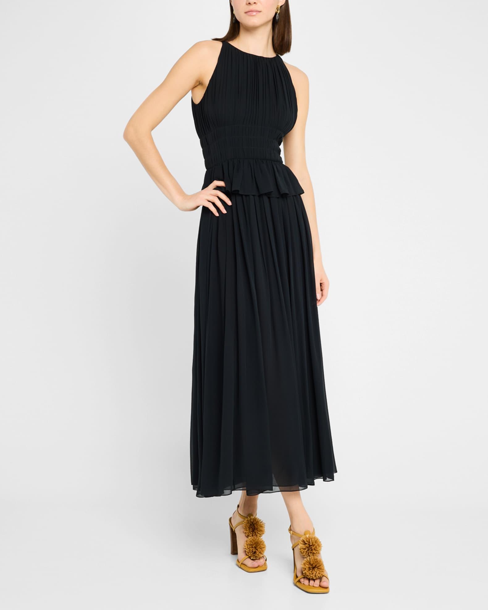 Adeline Silk Midi Dress Product Image