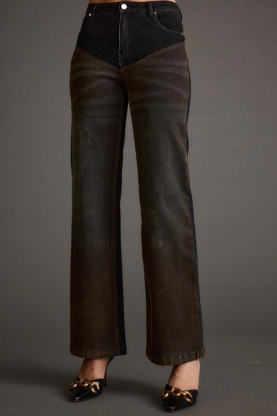 Dawn Two Toned Jeans Product Image