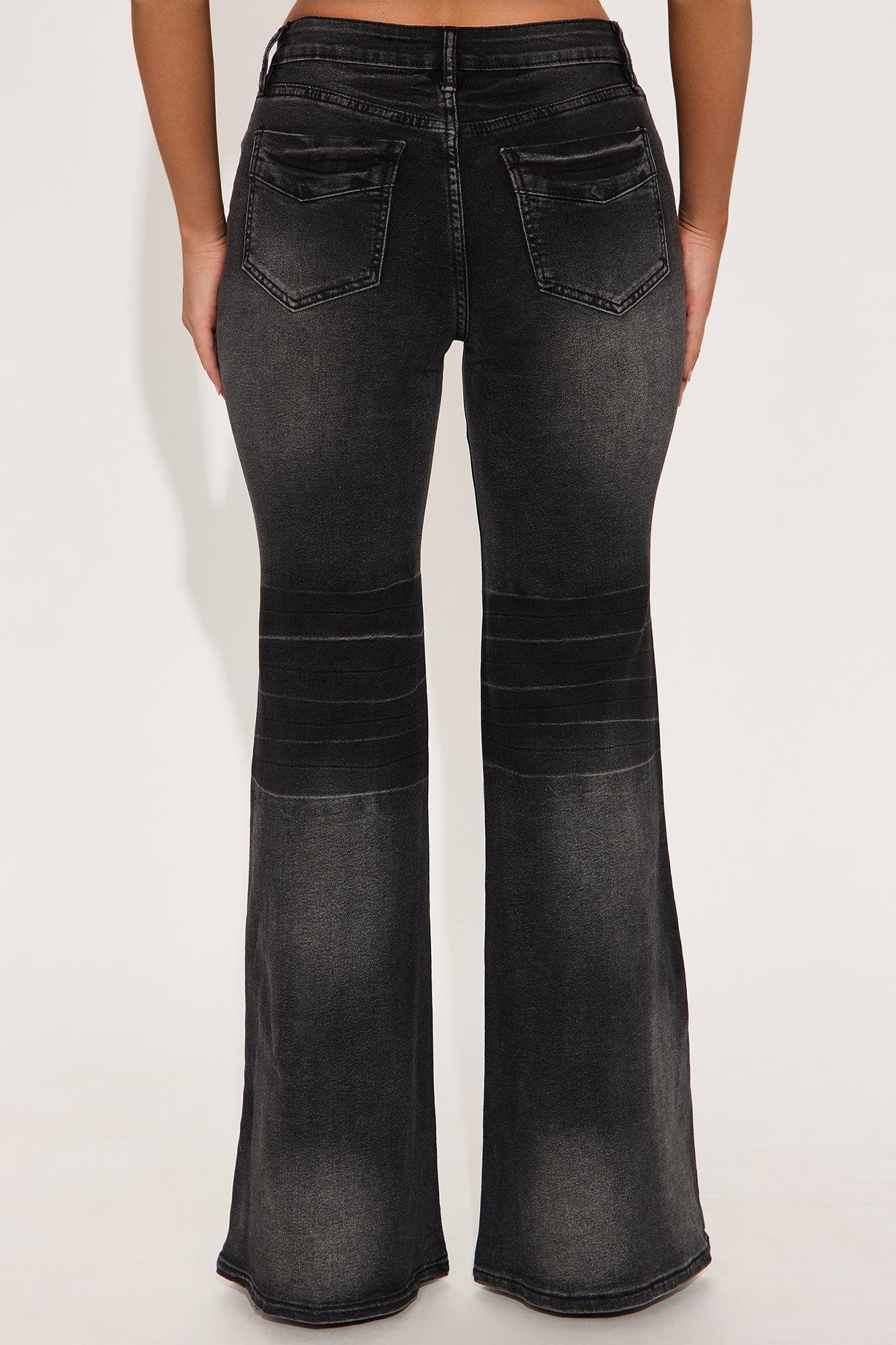 Been The One Stretch Flare Jeans - Black Wash Product Image